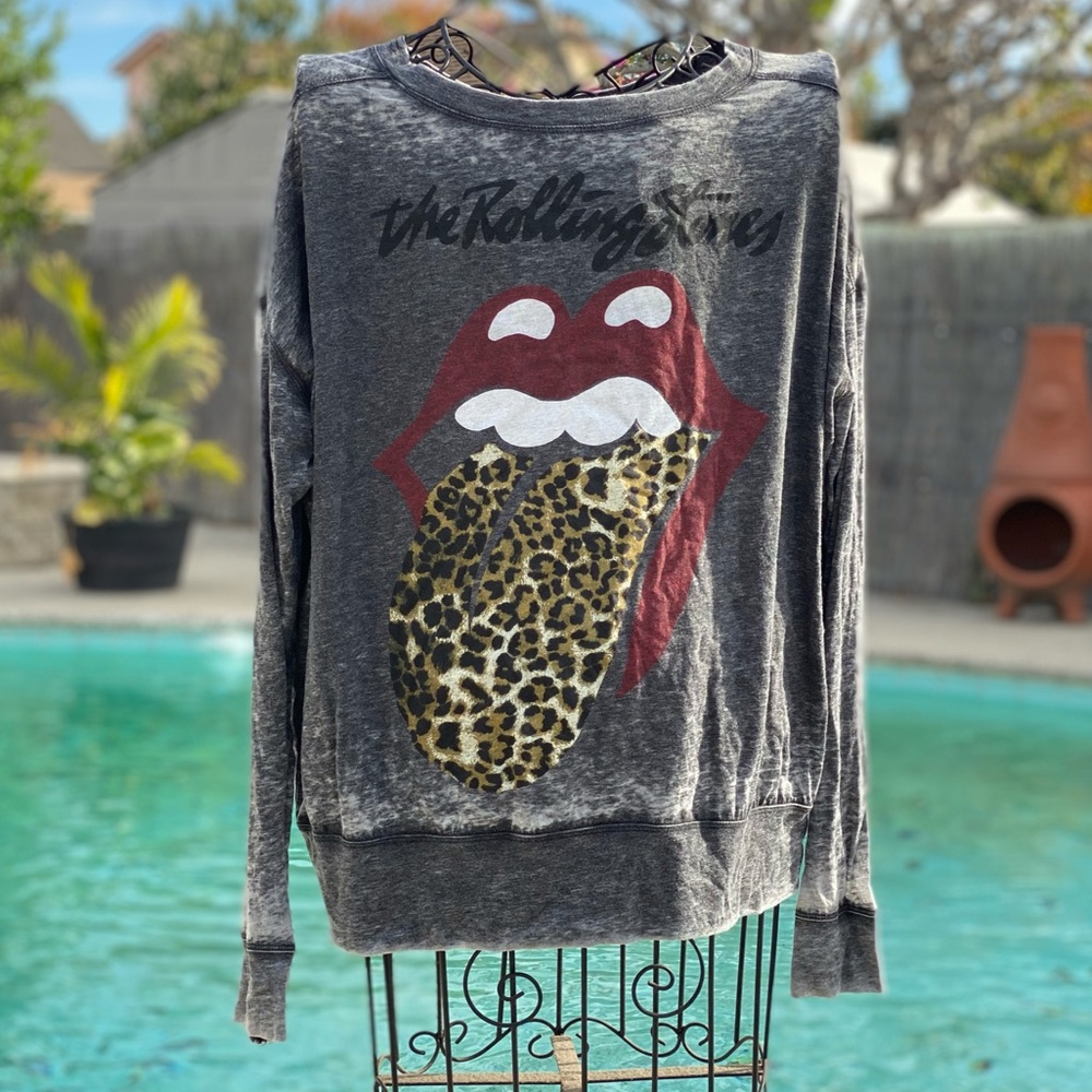 Rolling Stones Graphic Burnout Top